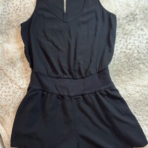 Express Black Sleeveless Romper
